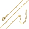 Brass Mixed Chain Necklaces for Women KK-CBA2293-11G-4
