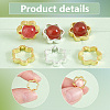 40Pcs 2 Colors Rack Plating Brass Bead Frames KK-PH0006-31-4