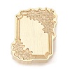 Geometric Flower Frame Brass Stamp Heads AJEW-H149-01G-02-2