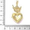 Brass Cubic Zirconia & Enamel Pendants KK-L253-24G-02-3