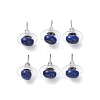 Natural Lapis Lazuli Stud Earrings for Women EJEW-E285-01P-01-1