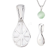 1Pc 925 Sterling Silver Glue-on Flat Pad Bails STER-GA0001-30-1