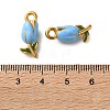 304 Stainless Steel Enamel Pendants STAS-B100-04G-03-3