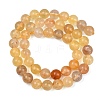 Natural Yellow Fluorite Beads Strands G-K340-A03-02A-8