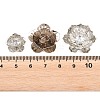 30Pcs 3Style 5-Petal Iron Bead Caps IFIN-CC0001-04-3