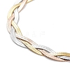 Ion Plating(IP) 304 Stainless Steel Herringbone Chain Necklaces for Women NJEW-F318-01M-2