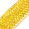 Baking Painted Glass Beads Strands DGLA-Q023-8mm-DB29-4