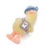 Animal Theme Flocking Silicone Pendants SIL-C012-03E-2