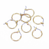 Brass Hoop Earrings EJEW-F122-01C-1