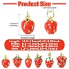 6Pcs 6 Styles Brass Enamel Pendants KK-CJ0003-69-2