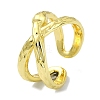 Brass Open Cuff Ring RJEW-B051-35G-1