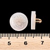 1-Hole Resin Alloy Shank Buttons FIND-B065-03G-12-3
