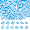 300Pcs 2 Styles 2-Hole Opaque Colours Glass Seed Beads SEED-HS0001-06C-1