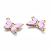 Eco-Friendly Alloy Micro Pave Clear Cubic Zirconia Links Connectors X-ENAM-Q437-058C-NR-3