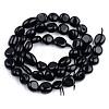 Natural Black Obsidian Beads Strands G-S359-151-2