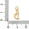 Brass Pave Clear Cubic Zirconia Charms KK-A273-01G-D-3