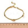 304 Stainless Steel Watch Band Chain Bracelets for Women BJEW-G770-01A-G-3