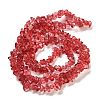 Transparent Crackle Glass Beads Strands GLAA-U004-01I-2