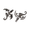 Alloy Rhinestone Pendants FIND-L027-01B-2