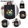 DIY Flower Pattern Tote Bag Embroidery Making Kit DIY-WH0349-21B-5