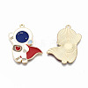 Alloy Enamel Pendants X-ENAM-S126-023-RS-2