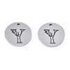 Non-Tarnish 304 Stainless Steel Charms STAS-T059-26P-Y-2