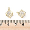 Brass Micro Pave Cubic Zirconia Pendants KK-A299-23G-01-3