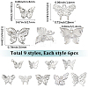 54Pcs 9 Styles Alloy Pendants FIND-SC0017-51-2