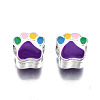 Alloy Enamel European Beads ENAM-N052-24G-2