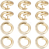 Brass Twister Clasps KK-BBC0025-17A-G-7