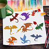 Large Plastic Reusable Drawing Painting Stencils Templates DIY-WH0172-643-7