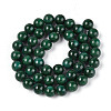 Dyed Natural Mashan Jade Round Beads Strands G-T139-8mm-67F-3