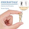 Unicraftale 3Pcs 3 Colors 304 Stainless Steel Pendants STAS-UN0037-95-2