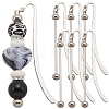 6Pcs Alloy Bookmarks AJEW-SC0003-28-1