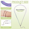 10Pcs Cotton & Metallic Cord Necklace Making NJEW-TAC0056-4