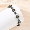 Dyed Natural Pearl & Paua Shell Beaded Bracelets for Women BJEW-JB14146-3