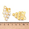 Alloy Resin Pearl Stud Earrings EJEW-G466-12G-3