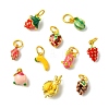 10Pcs 10 Styles Alloy Enamel Charms FIND-CJ0005-18-8