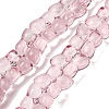 Transparent Glass Beads Strands GL-CBAAE04-01-2