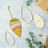 6Pcs 6 Style Wood Hoop Rings Macrame for DIY Craft Making DIY-WH0545-008-5