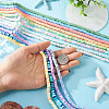Cheriswelry 12 Strands 12 Colors Handmade Polymer Clay Beads Strands CLAY-CW0001-06-5
