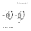 Cubic Zirconia Hoop Earrings VX9431-05-1