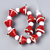 Christmas Theme Handmade Lampwork Beads Strands LAMP-N028-18B-2