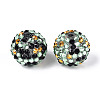 Halloween Theme Round Resin Rhinestone Beads OACR-T028-66E-1