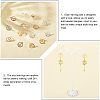 40Pcs 4 Colors 201 Stainless Steel Stud Earring Findings STAS-DC0009-82-4
