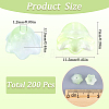 200Pcs Glass Bead Caps for Wind Chimes Making GLAA-SP0001-03A-2