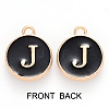 Golden Plated Alloy Charms ENAM-SZ0001-25B-J-3
