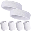 2 Bags Cotton Sports Headband & Wristband Set AJEW-CN0004-74A-1