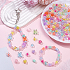 240Pcs 8 Styles Transparent Plastic Beads KY-BM0001-05-4