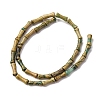 Natural Verdite Stone Beads Strands G-L624-G08-12x5mm-3
